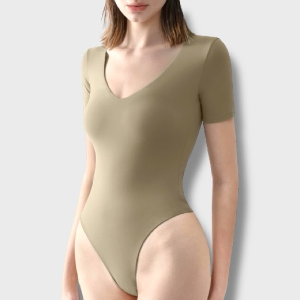 Pumiey Beige Bodysuit - S